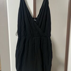 Lulu's Black Textured Romper